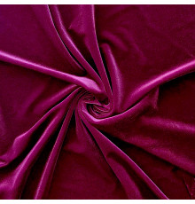 32 Темно-малиновый гладкий бархат,  Италия, Carvico
