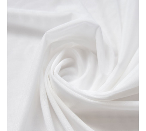 01 Белая сетка-стрейч 702-0028 Bianco, Carvico, Италия