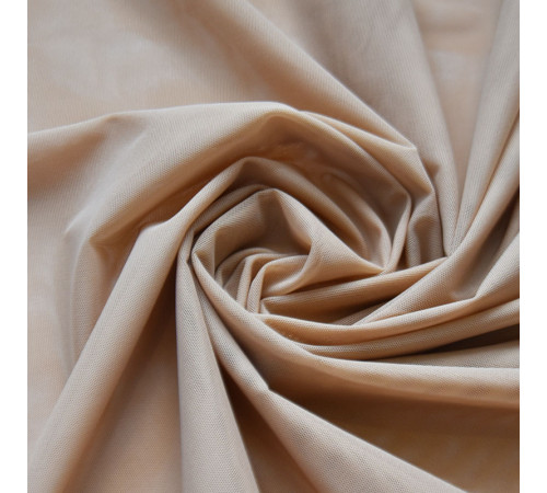 001-3 Телесная сетка-стрейч 702/232 Beige, Carvico, Италия