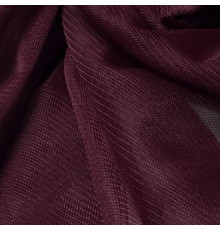 51 Баклажановый стрейч фатин "Темно-бордовый"