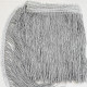 00-2 Серебряная бахрома 20см, silver