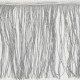 00-2 Серебряная бахрома 20см, silver