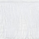 01 Белая бахрома 15см, white cold