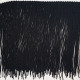 02 Черная бахрома 15см, black