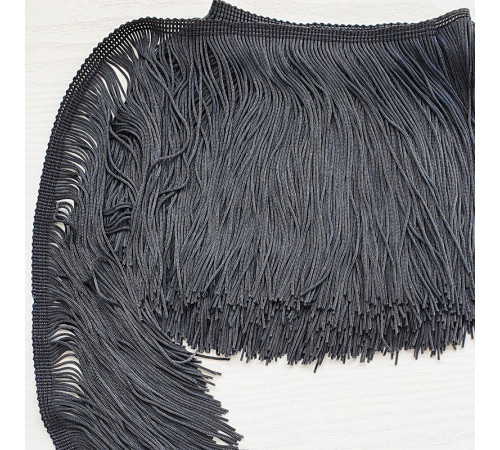 04 Темно-серая бахрома 15см, anthracite