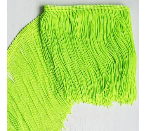 07 Флуо-лайм бахрома 15см, light citrus