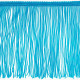 18 морская волна бахрома 15см, turqouise green