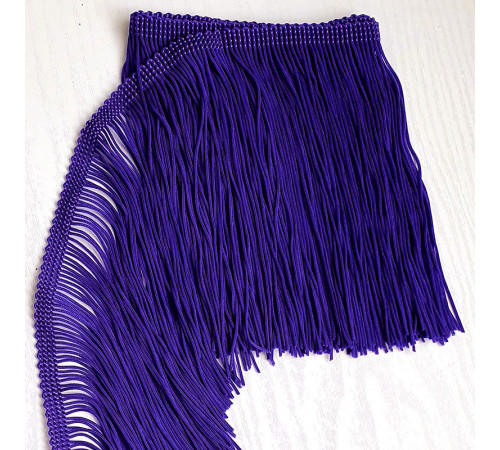 25 Ежевично темно-синяя бахрома 15 см, notturno
