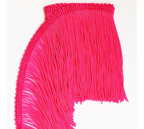 38 Флуо-розовый бахрома 15 см, cerise