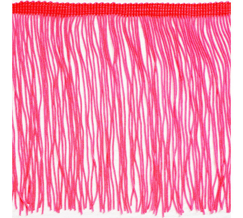 40 Флуо-тепло-розовая бахрома 15 см, flo pink