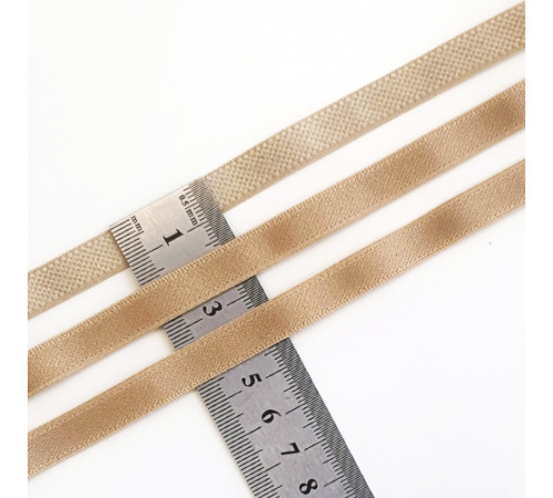 Тесьма эластичная  бретелечная (резинка) 10 мм, 1 м, Италия