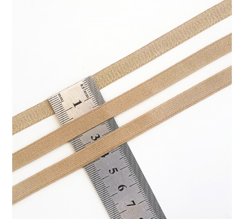Тесьма эластичная  бретелечная(резинка) 8 мм, 1 м, Италия