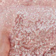 35-1 Розово-белое деграде глиттерная ткань, крупные блестки