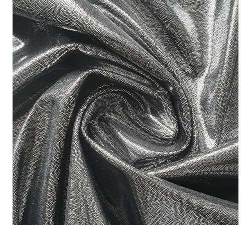 04 Сталь (серебро на черном бифлексе), голограмма эластичная, Италия