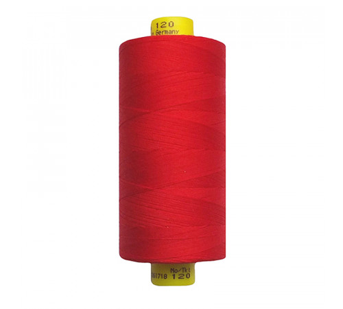47 Насыщенный красный. Нитки GUTERMANN Mara 120 №365 