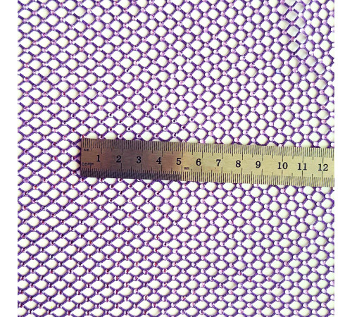 31 Фиолетовая крупно-ячеестая сетка со стразами, стразы Violet
