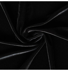 02 Черный гладкий бархат, Италия