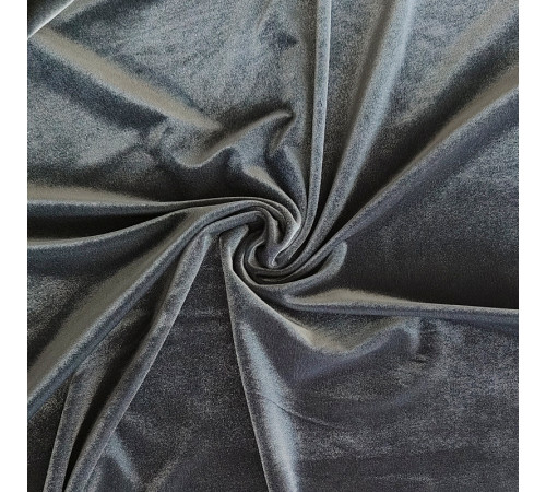 05 Серый гладкий бархат, Италия, Carvico